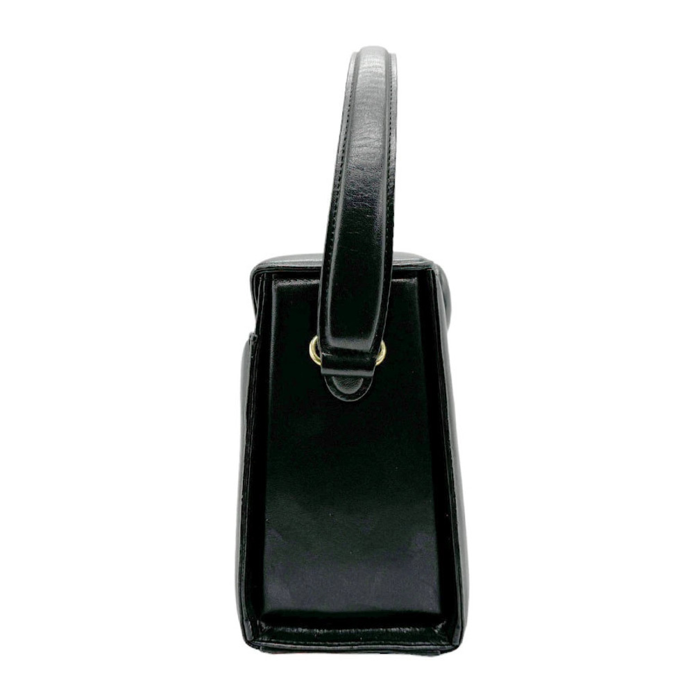 Givenchy button logo black leather top-handle 4G bag
